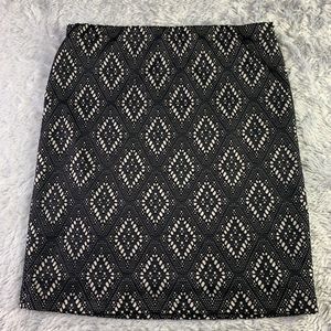 Stitch Fix Renee C Skirt Womens Large Black Elvira Lace Pencil Skirt Pull On USA